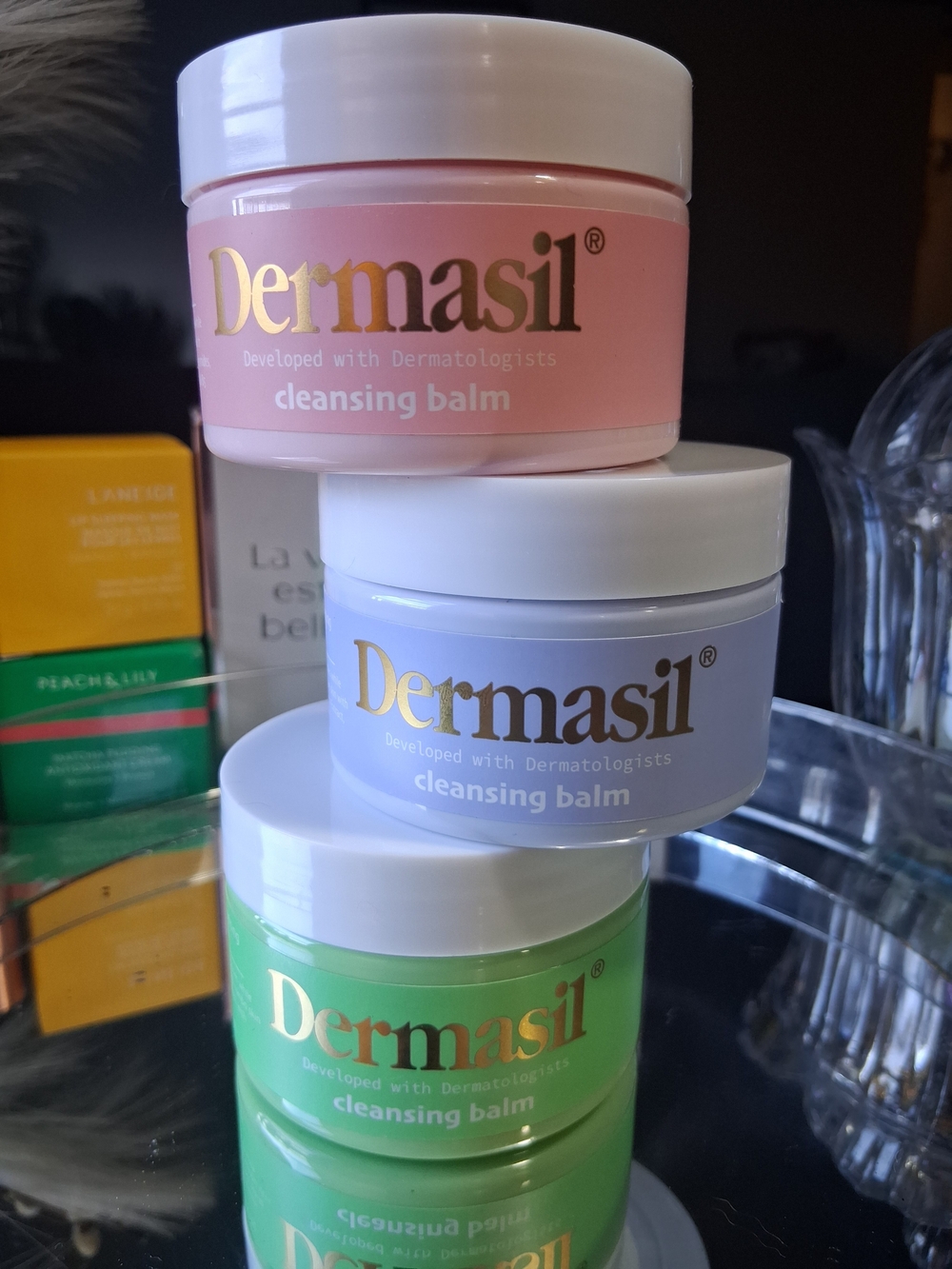 NEW Dermasil Cleansing Balm 3pc Skincare Makeup Remover Lot